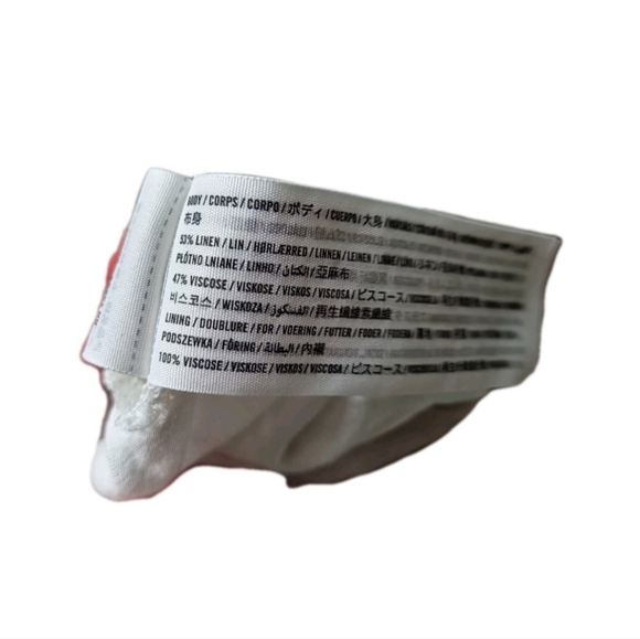 Boho Floral Abercrombie & Fitch Linen Blend Maxi Dress Medium Tall Vacation - Picture 9 of 10